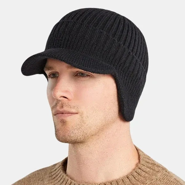 Visor – Beanie with Peak and Earflaps