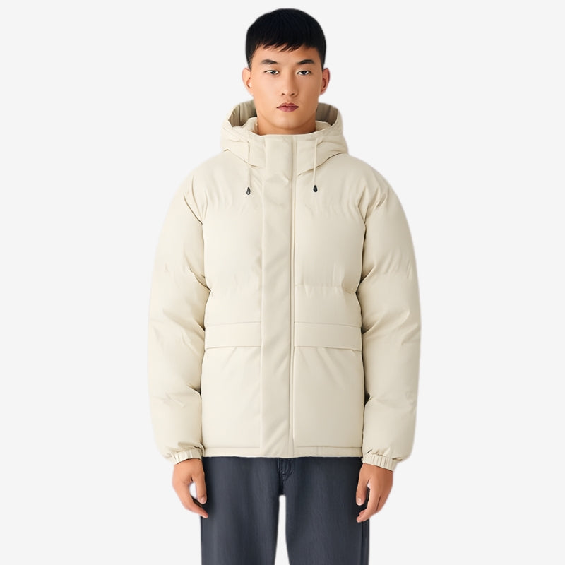 Kieran – Hooded Jacket with Long Sleeves and Ribbed Hem