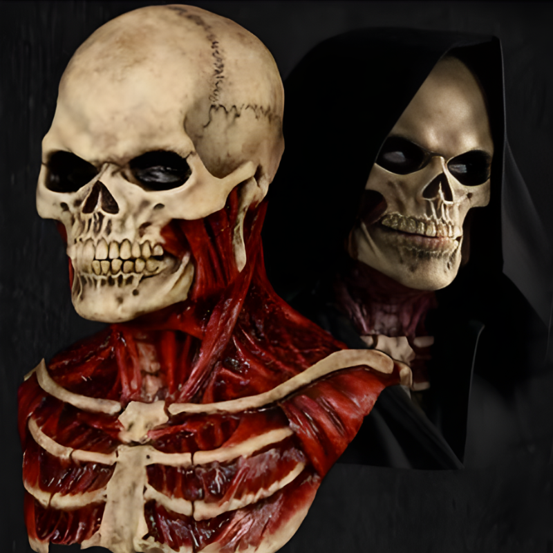 Realistic Bloody Skull Halloween Mask