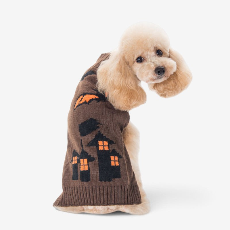 PawKnit - Spooky Pumpkin Dog Sweater
