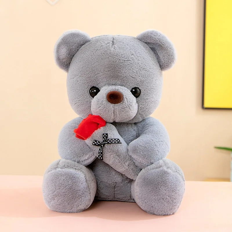 BloomHeart – Rose Teddy Bear Handmade with Roses