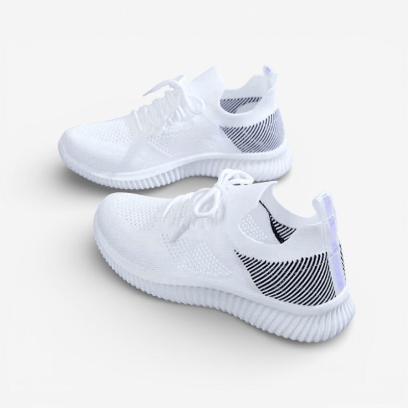 Mia – Round Toe Sneakers With Anti Slip Grip