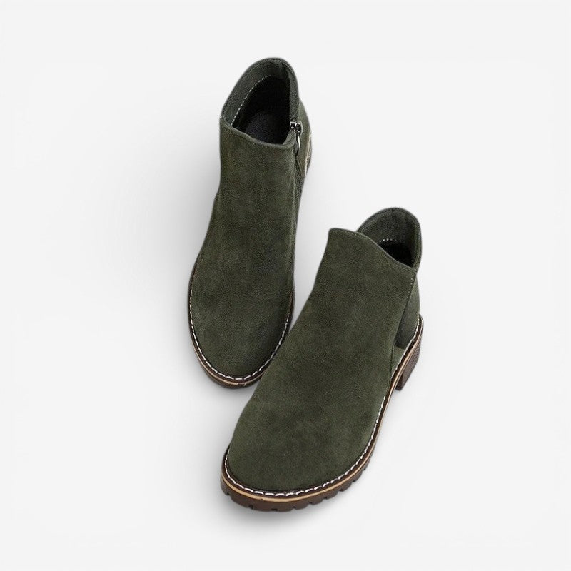 Ava – Round Toe Boots With Anti Slip Grip