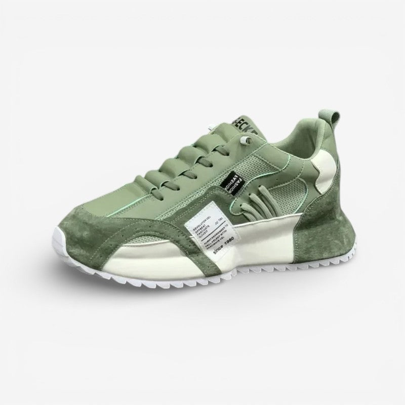 Alex – Round Toe Sneakers With Anti Slip Grip And Adjustable Laces