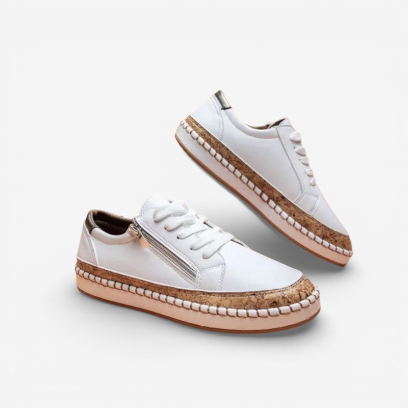 Clara – Floral Printed Loafers With Adjustable Laces Design