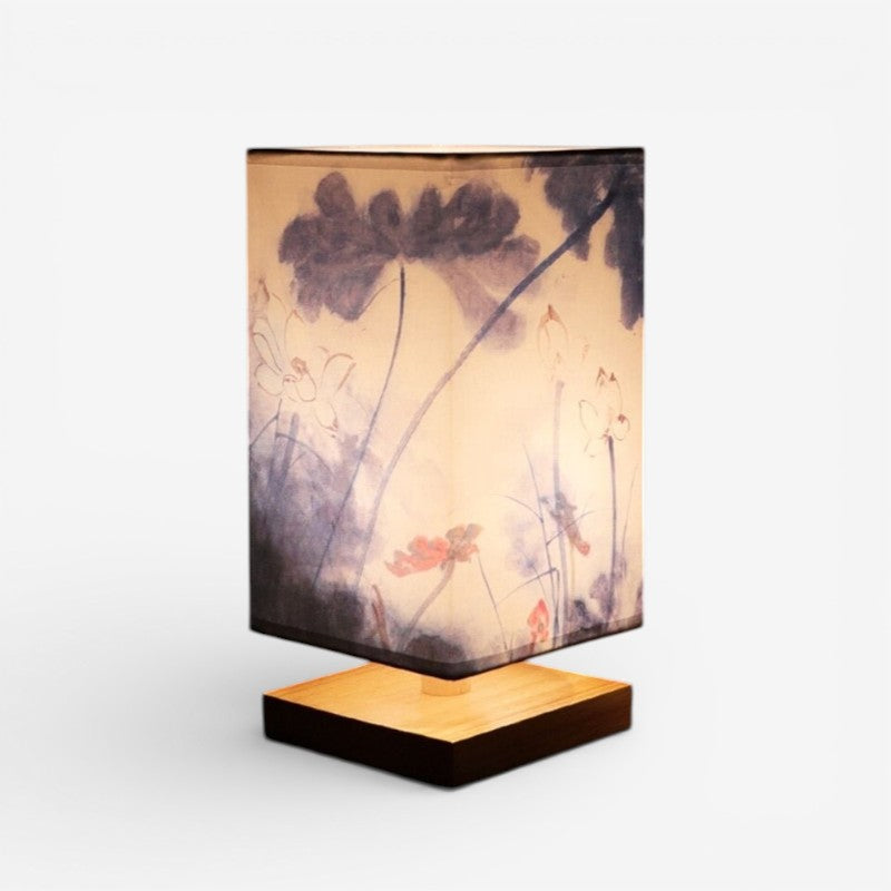 LumaFlora – Decorative LED Table Lamp with Floral Print