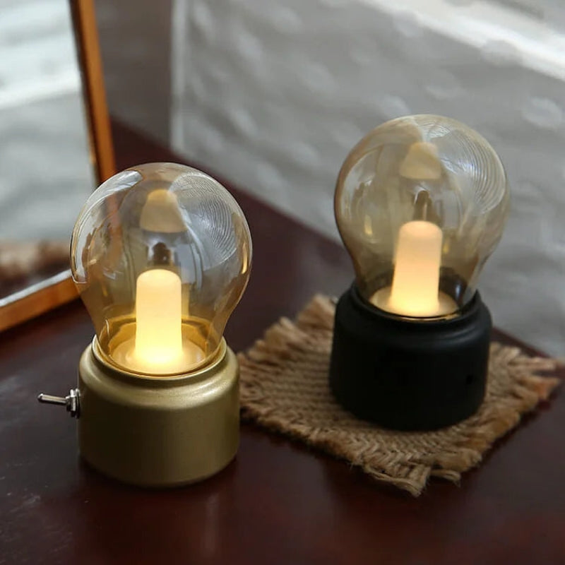 LumiCharge – LED Tafellamp met Ronde Lampenkop en Oplaadbaar Ontwerp Velani