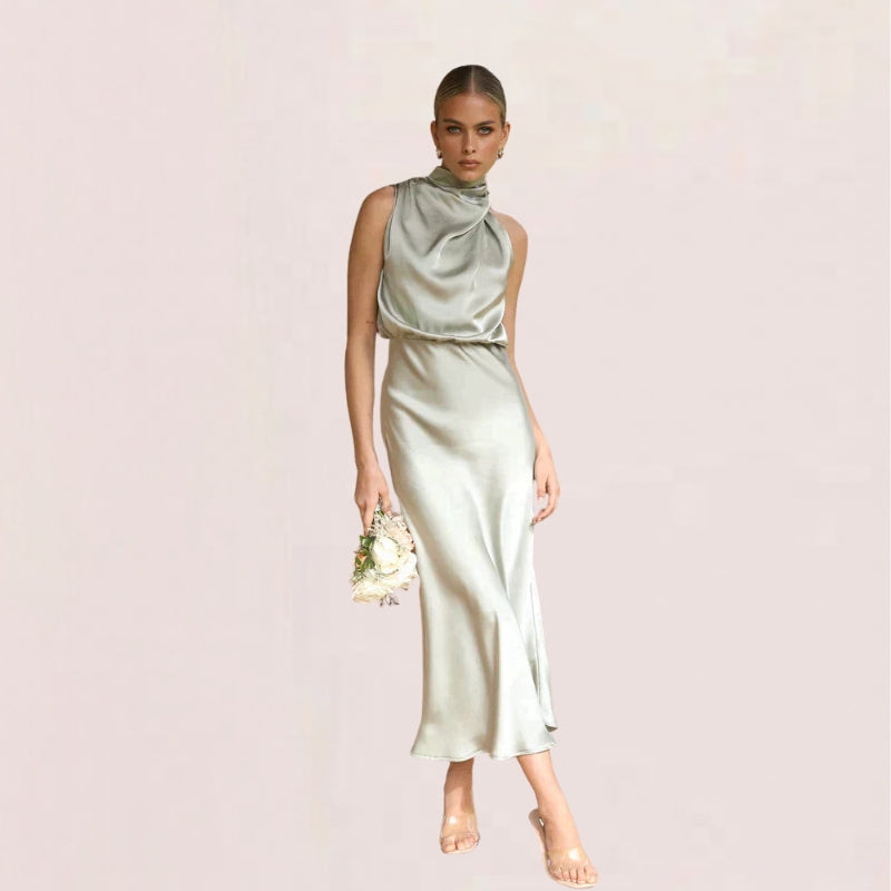 Women’s Halter Neck Midi Dress