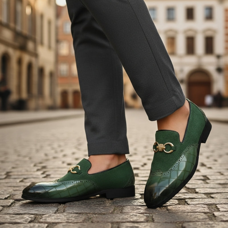 Daniel – Round Toe Shoes with Buckle Design