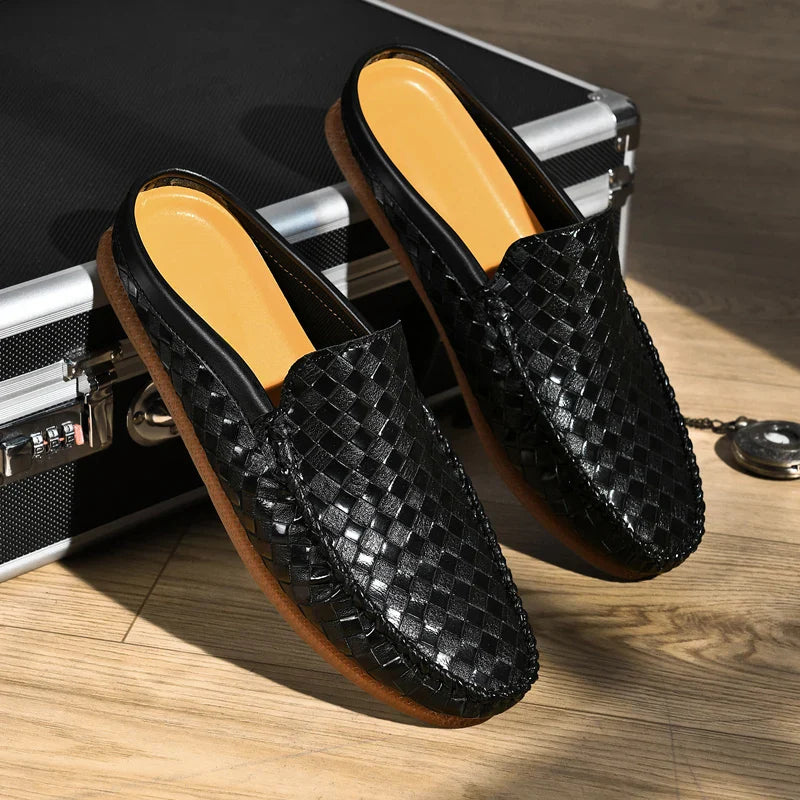 Willie – Slip-on halve slippers met lage zool Velani