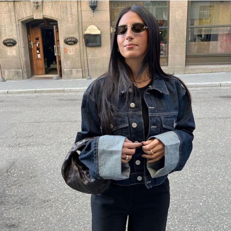 Elena – Tweedelige Set met Wijde Pantalon en Lange Mouwen Velani