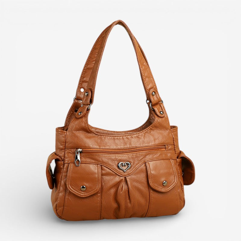 Eleanora – Adjustable Strap Shoulder Bag With Zipper And Pockets