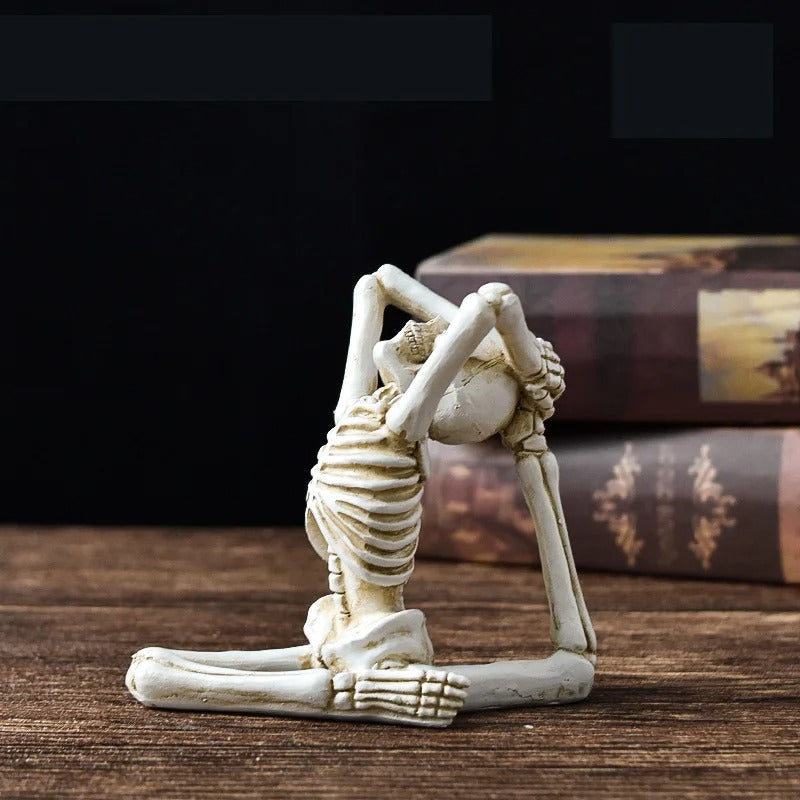 Spooky Resin Skeleton Figurine for Halloween