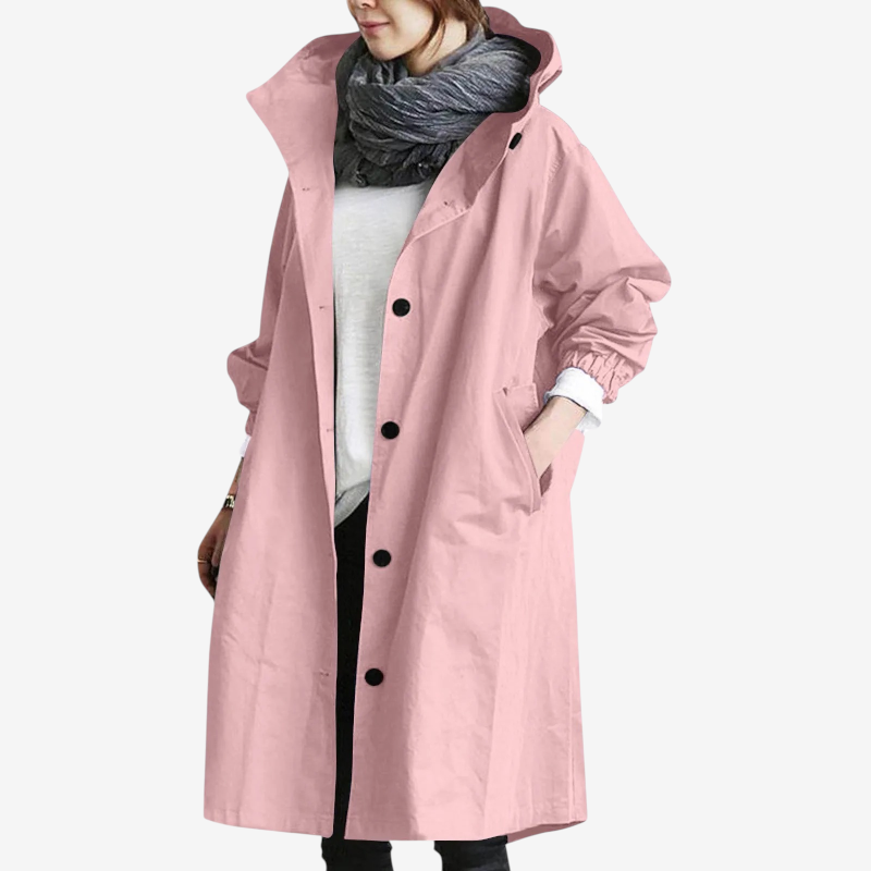 Women’s Cozy Oversized Long Sleeve Trench Coat