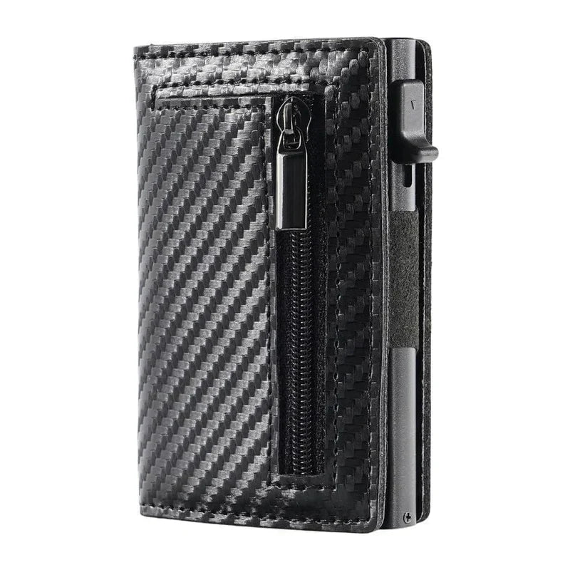 Lucas – Slanke RFID Blocking Portemonnee met Snelle Kaarttoegang en Ritsvak Velani