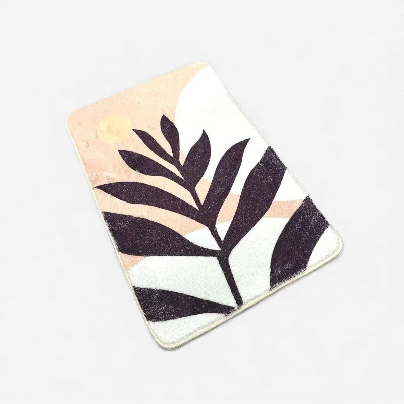 LeafStep – Deurmat met Geborduurd Bladeren Ontwerp Velani