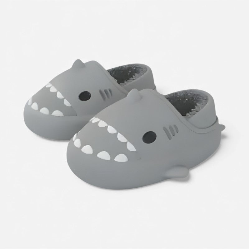 AquaFin – Slippers with Round Toe and Fish Inspired Design