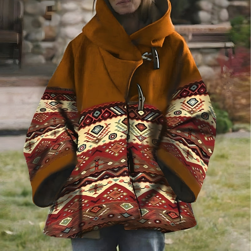 Lily – Long Sleeve Jacket with Hoodie Design