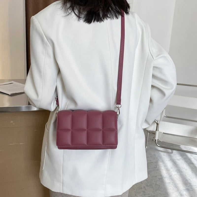 Lily – Women's Cube Bag with Button Closure