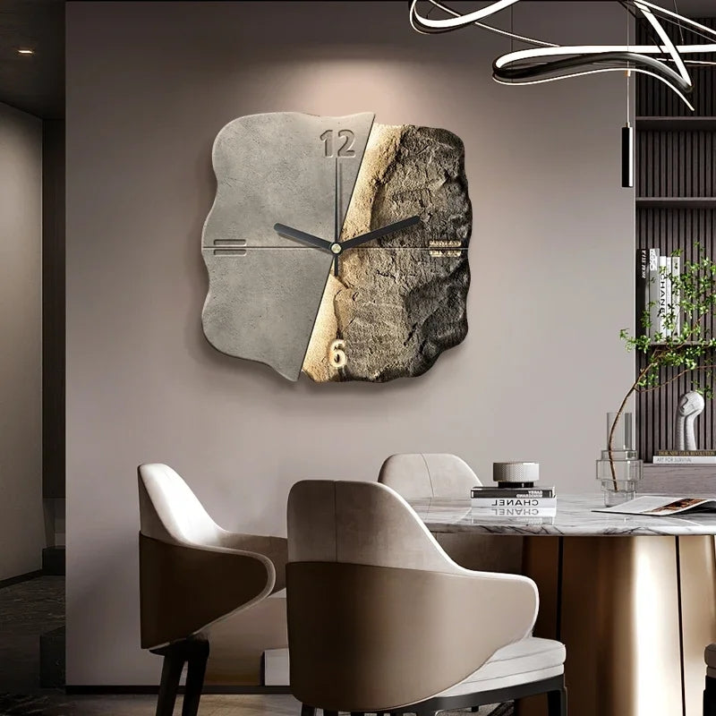 ArtisTime – Decoratieve Wandklok met Abstract Ontwerp Velani