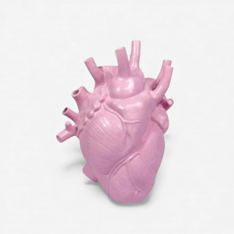 HeartBloom – Heart-shaped Sculpture Vase with Multi-Flower Holder