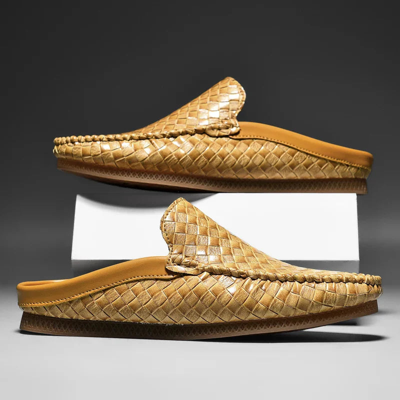 Willie – Slip-on halve slippers met lage zool Velani