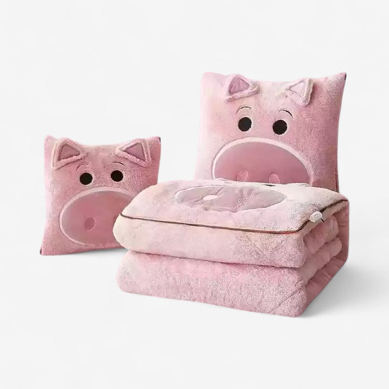 CozyNest – Dekbedovertrek en Kussen Set met Speels Ontwerp Velani