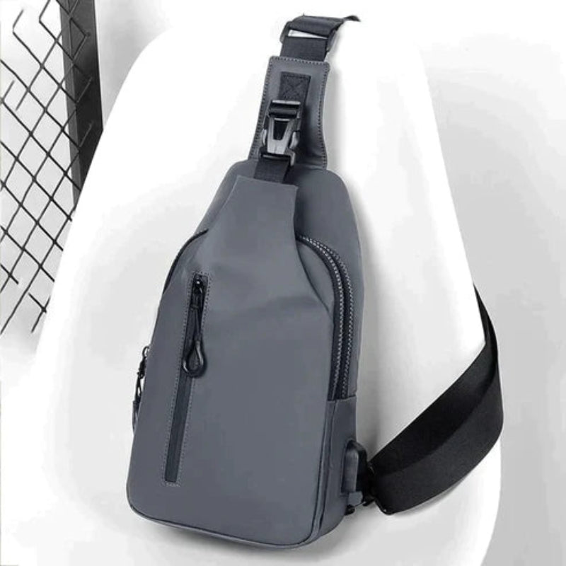 Fabian – Waterdichte Crossbodytas met USB-poort en Meerdere Compartimenten Velani