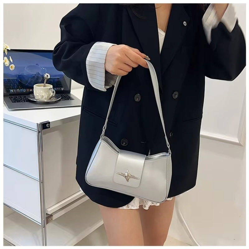 LunaBelle – Moderne Schoudertas met Lange Band en Rits Velani