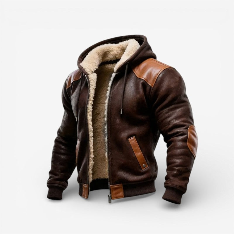 Kevin – Long Sleeve Hooded Jacket with Zipper Closure