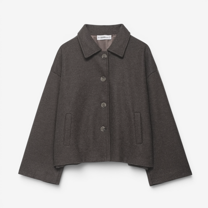 Chic Women’s Lapel Collar Button-Up Jacket