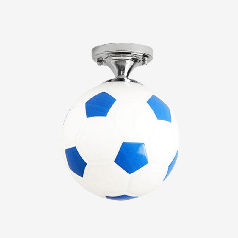 SportGlow – Ronde LED Plafondlamp met Voetbal-geïnspireerd Ontwerp Velani