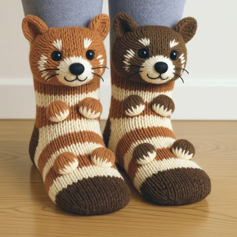 Nora – Decorative Socks with 3D Animal Inspired Design