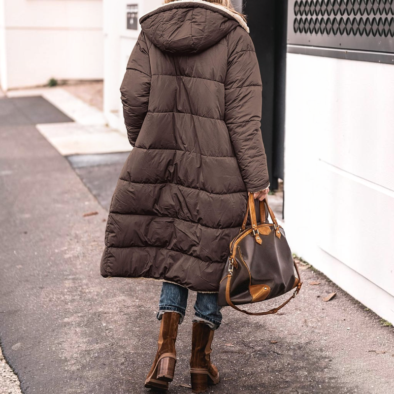 Women's Cozy Hooded Parka Coat
