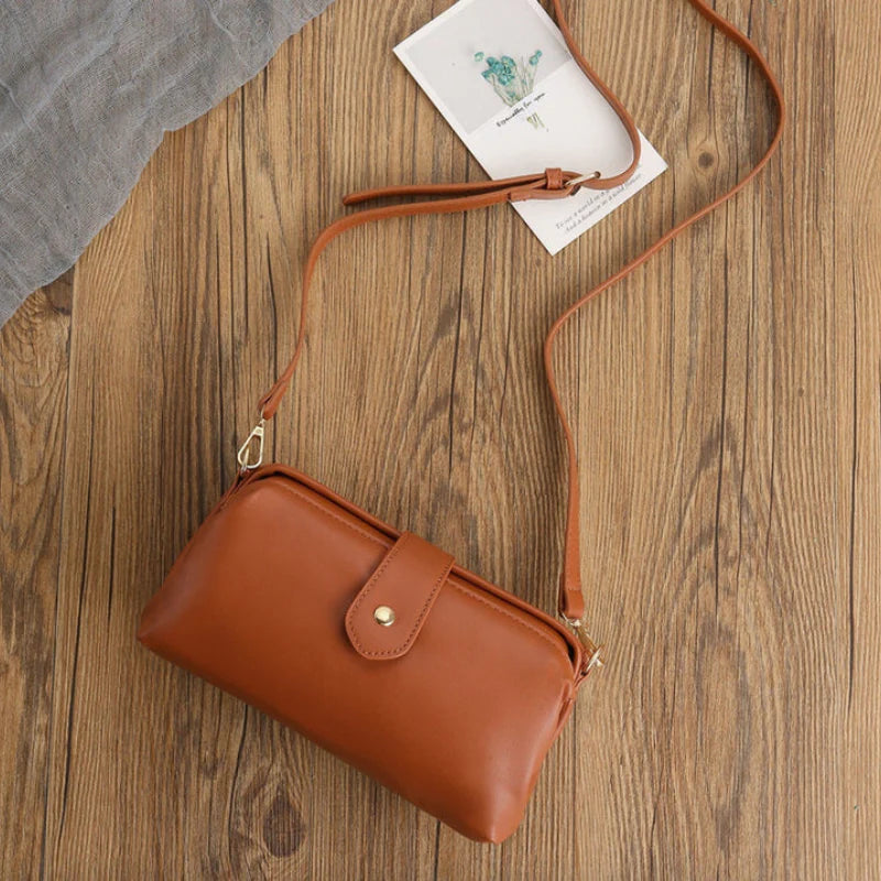 Heleen – Mini Crossbodytas met Verstelbare Bandjes en Knopsluiting Velani