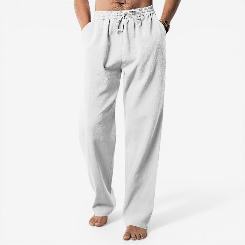 Men's Waist Pants with Adjustable Drawstring