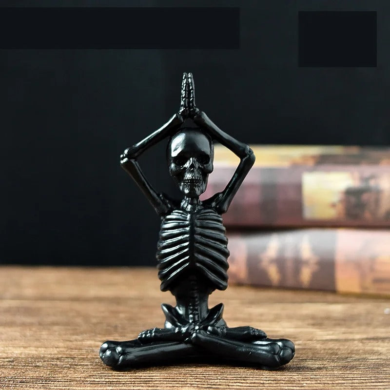 Spooky Resin Skeleton Figurine for Halloween