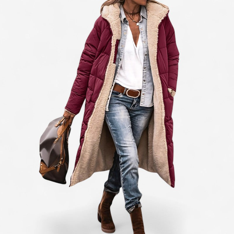 Olivia – Jas met lange mouwen en zakontwerp Velani