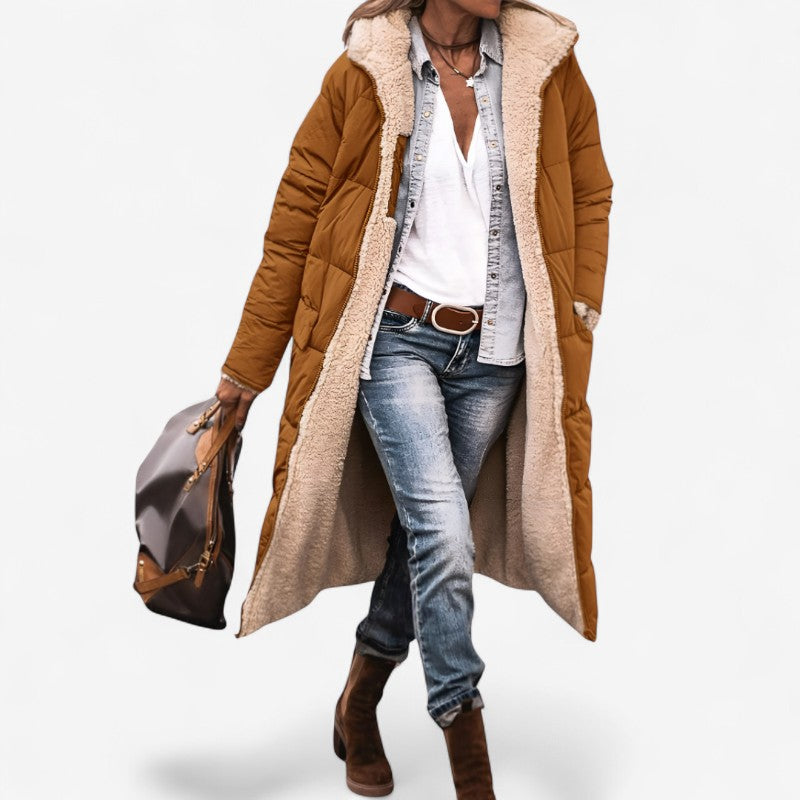 Olivia – Jas met lange mouwen en zakontwerp Velani