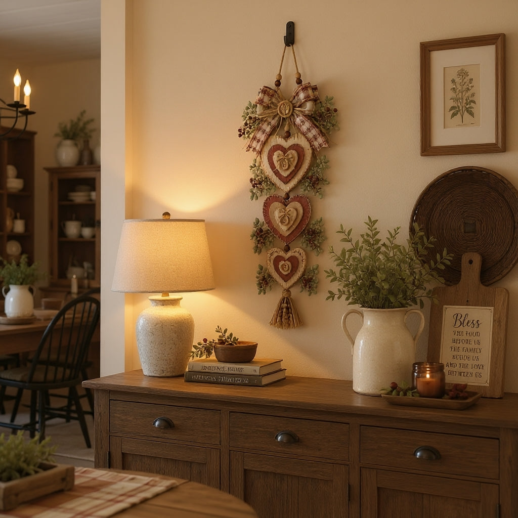 Heartplank - Vintage Heart Wall Hanging With Layered Design