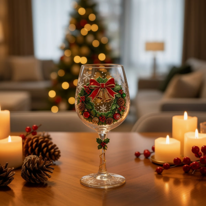Yulegoblet – Christmas Glass Set With Festive Designs