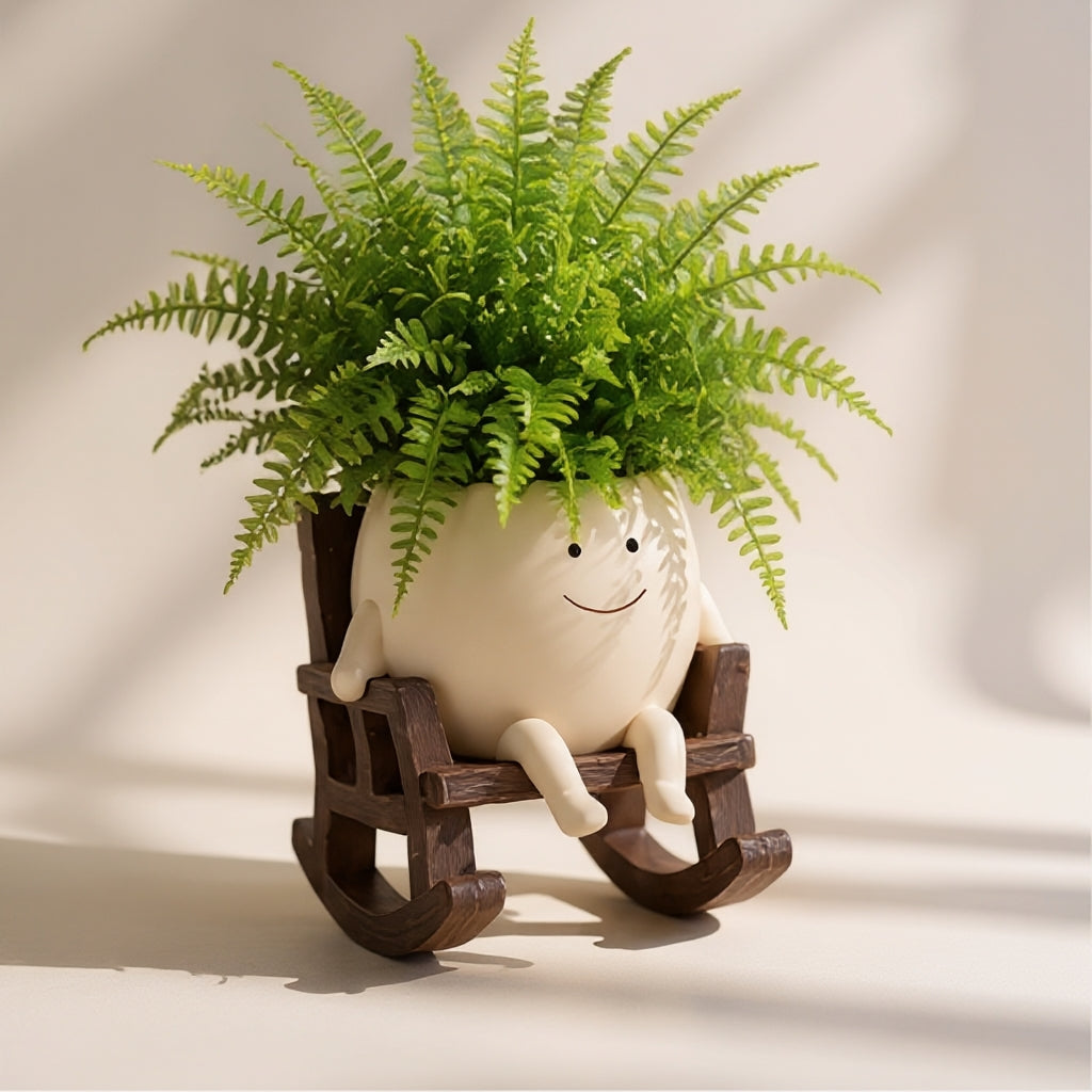 Plantpend - Swinging Planter With Decorative Design