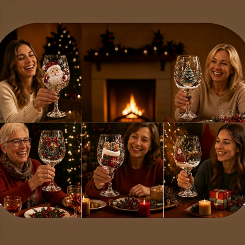 Yulegoblet – Christmas Glass Set With Festive Designs