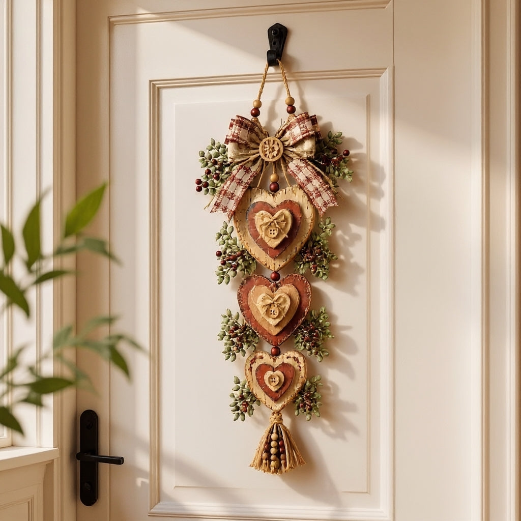 Heartplank - Vintage Heart Wall Hanging With Layered Design