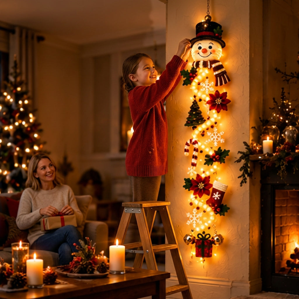 Festipend - Led Christmas Hanging Decoration With Festive Design