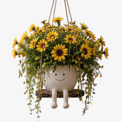 Plantpend - Swinging Planter With Decorative Design