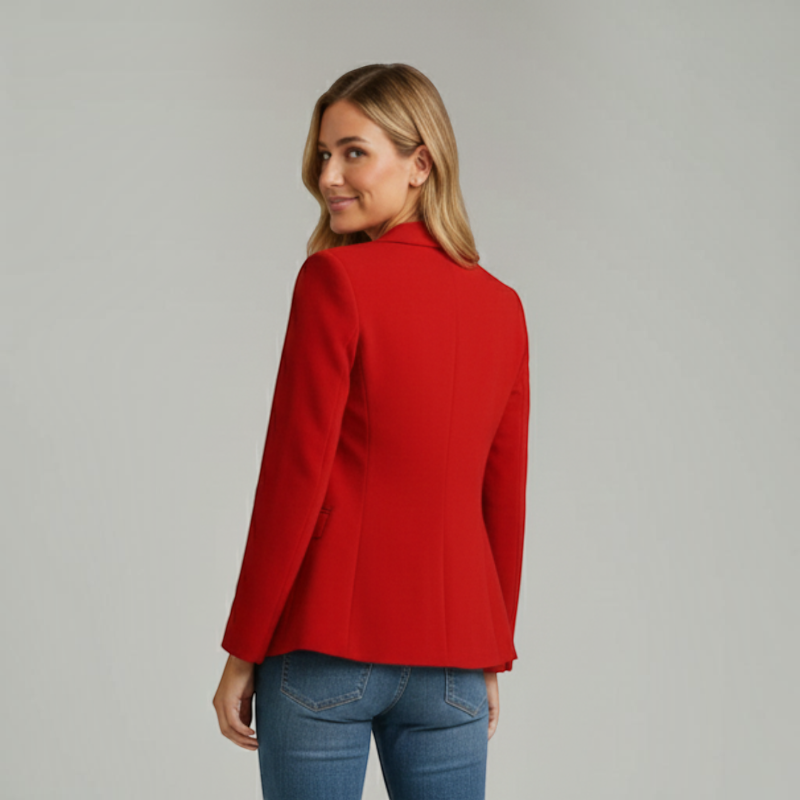 Stylish Women's Folded Collar Blazer