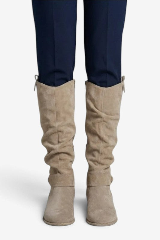 Strapix - Women's High Boots With Side Zip