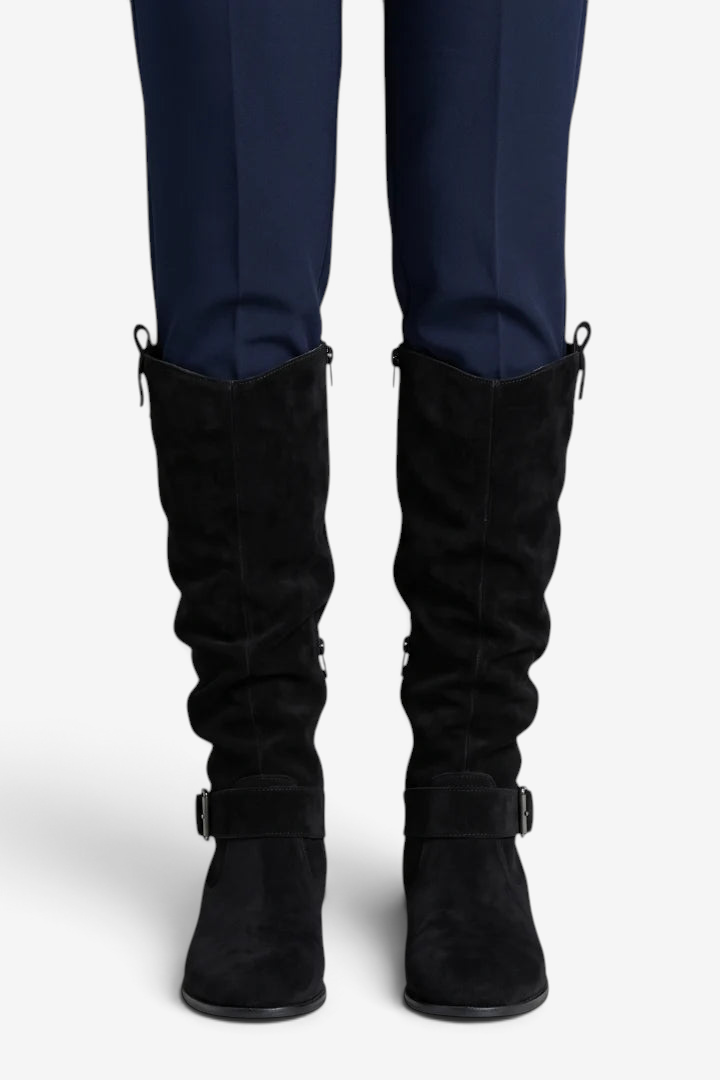 Strapix - Women's High Boots With Side Zip