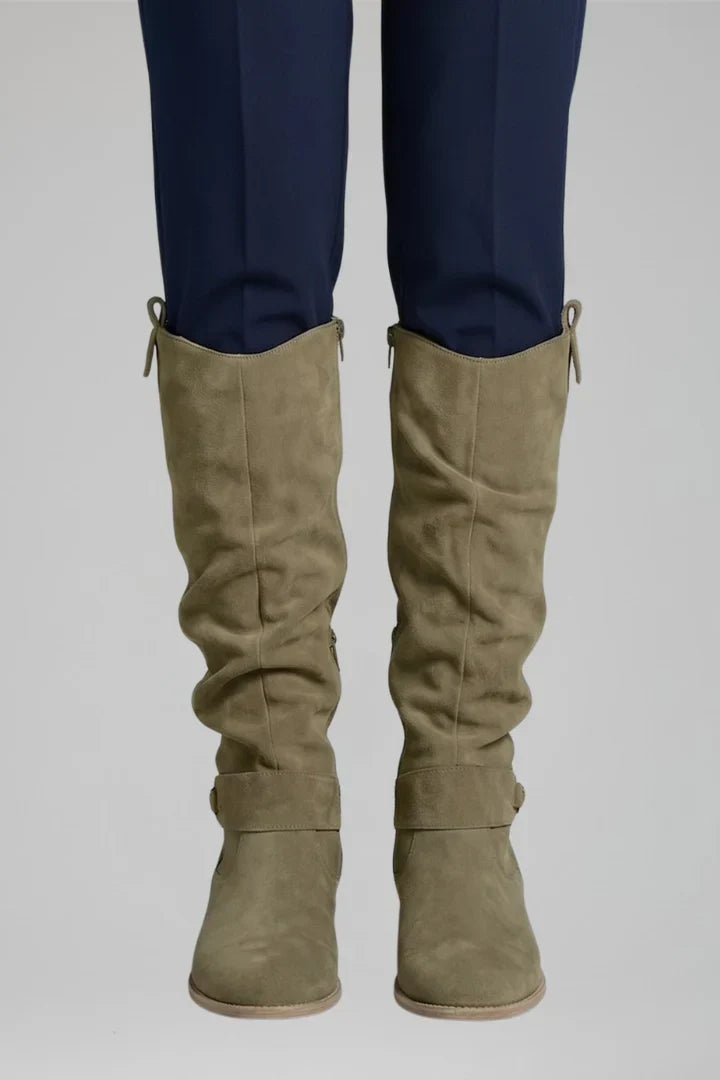 Strapix - Women's High Boots With Side Zip